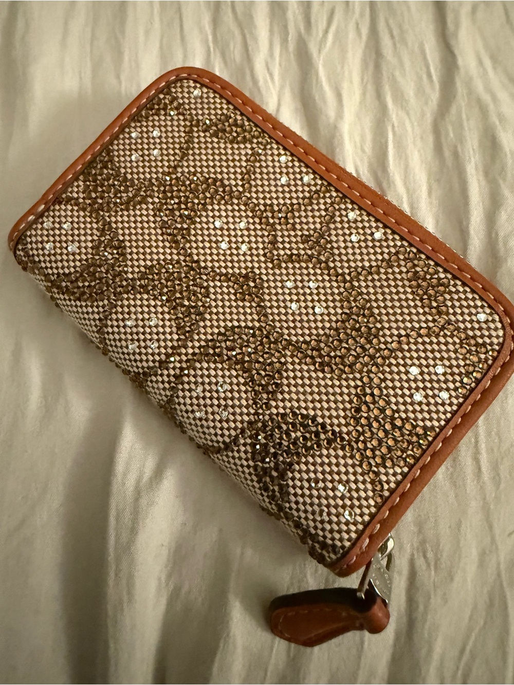Small Zip Around Card Case - Picture 2 of 7